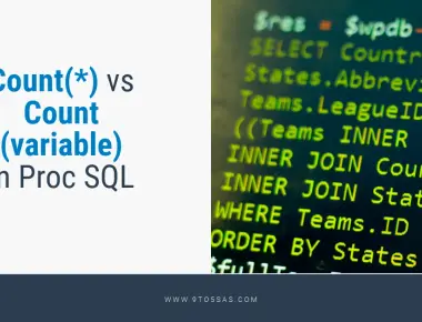 Count(*) vs Count(variable) in Proc SQL
