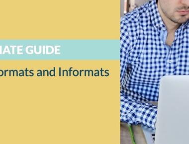 Ultimate Guide to SAS Formats and Informats