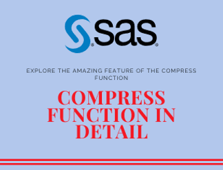 How to use compress function in SAS?