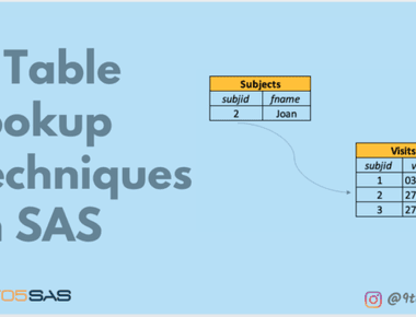 7 Table lookup techniques for SAS Programmers