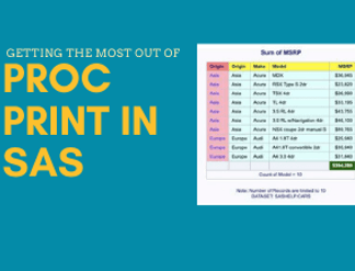 4 Little Tricks To Achieve The Best Results In PROC PRINT SAS.