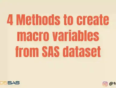 How many ways we can create macro variables in SAS?