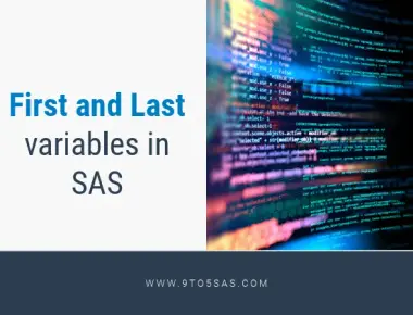 FIRST and LAST variables in SAS
