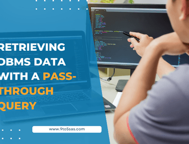 Retrieving DBMS Data with a Pass-Through Query
