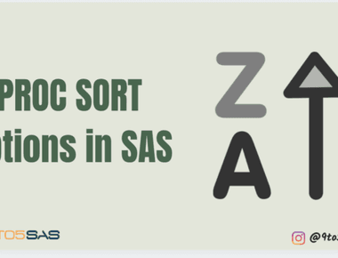 Proc Sort Options in SAS