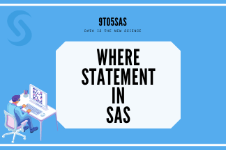 Where Statement in SAS