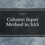 Column Input in SAS