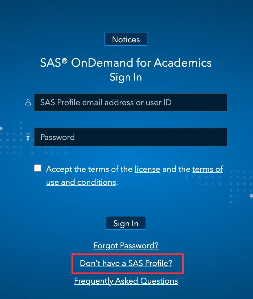 SAS on demand for Academics
