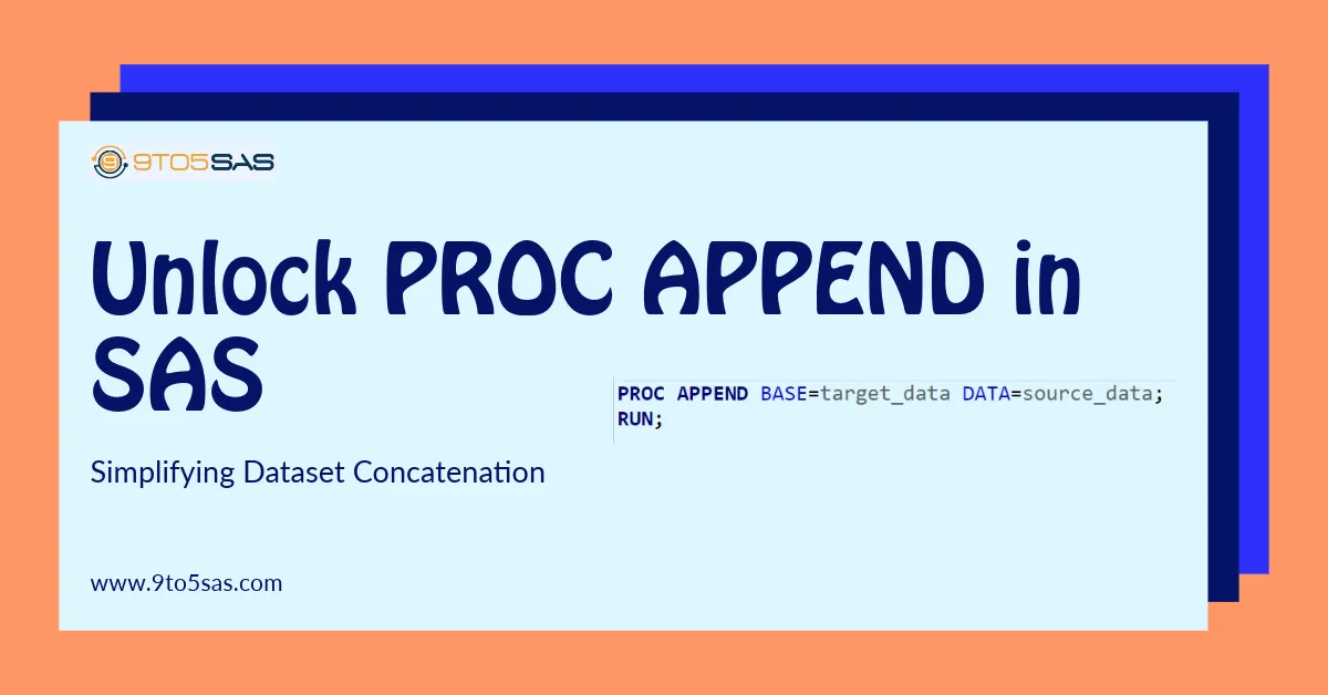 proc append in sas